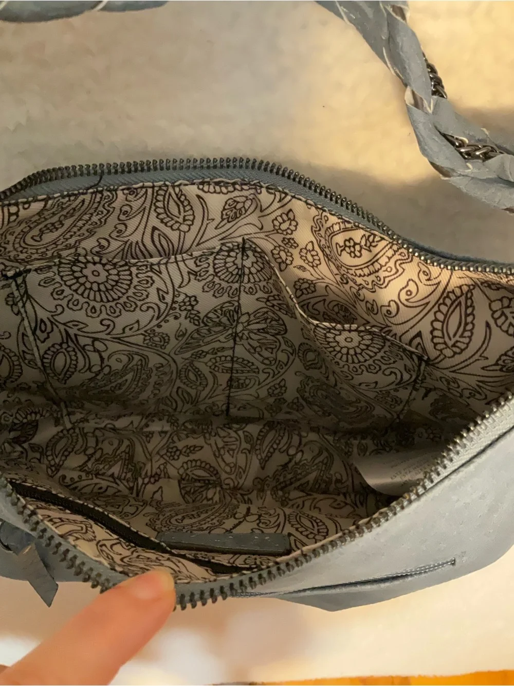 JESSICA SIMPSON sz Medium Casual Crossbody Shoulder Bag Slate Blue NWOT